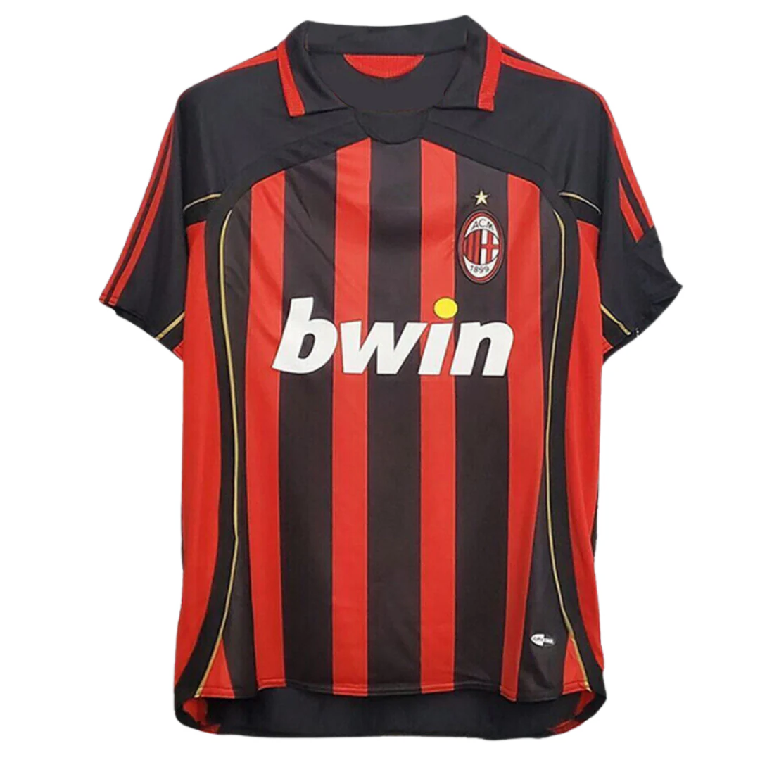 AC Milan 2006/07 Home Short Sleeve Jersey Red & Black
