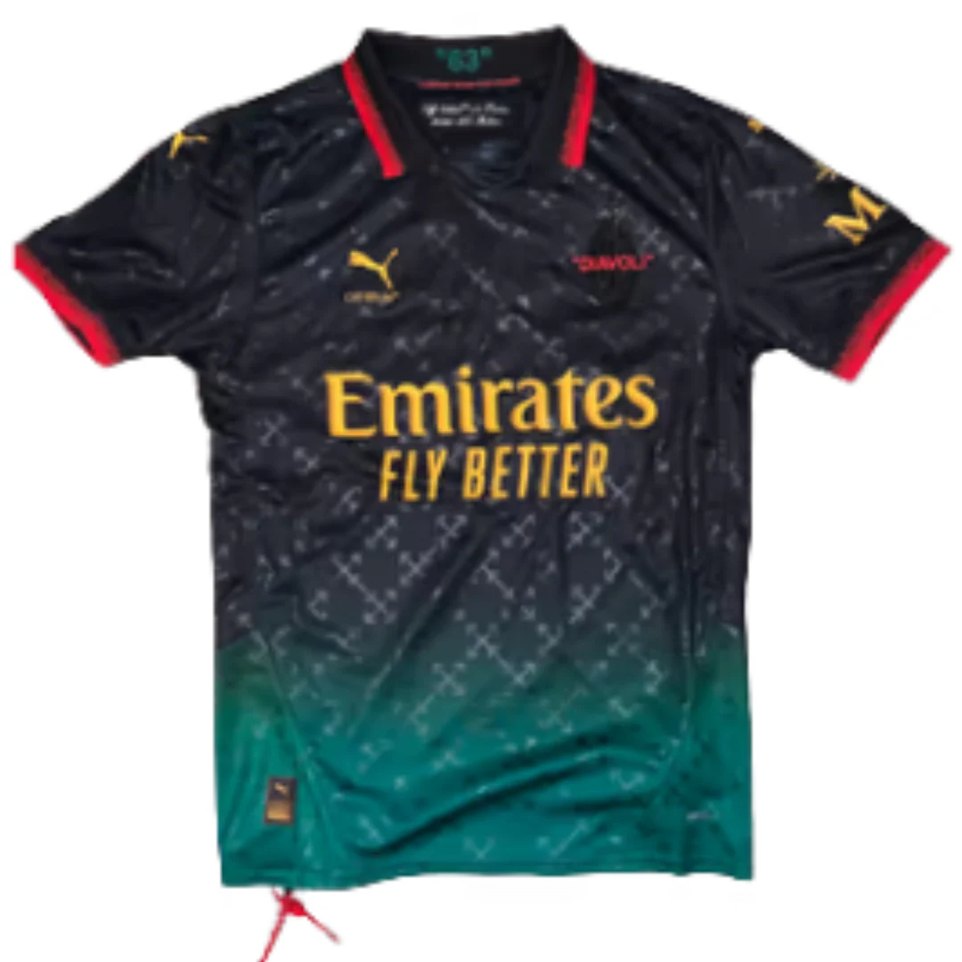 AC Milan 24/25 Puma x Off-White Jersey Black