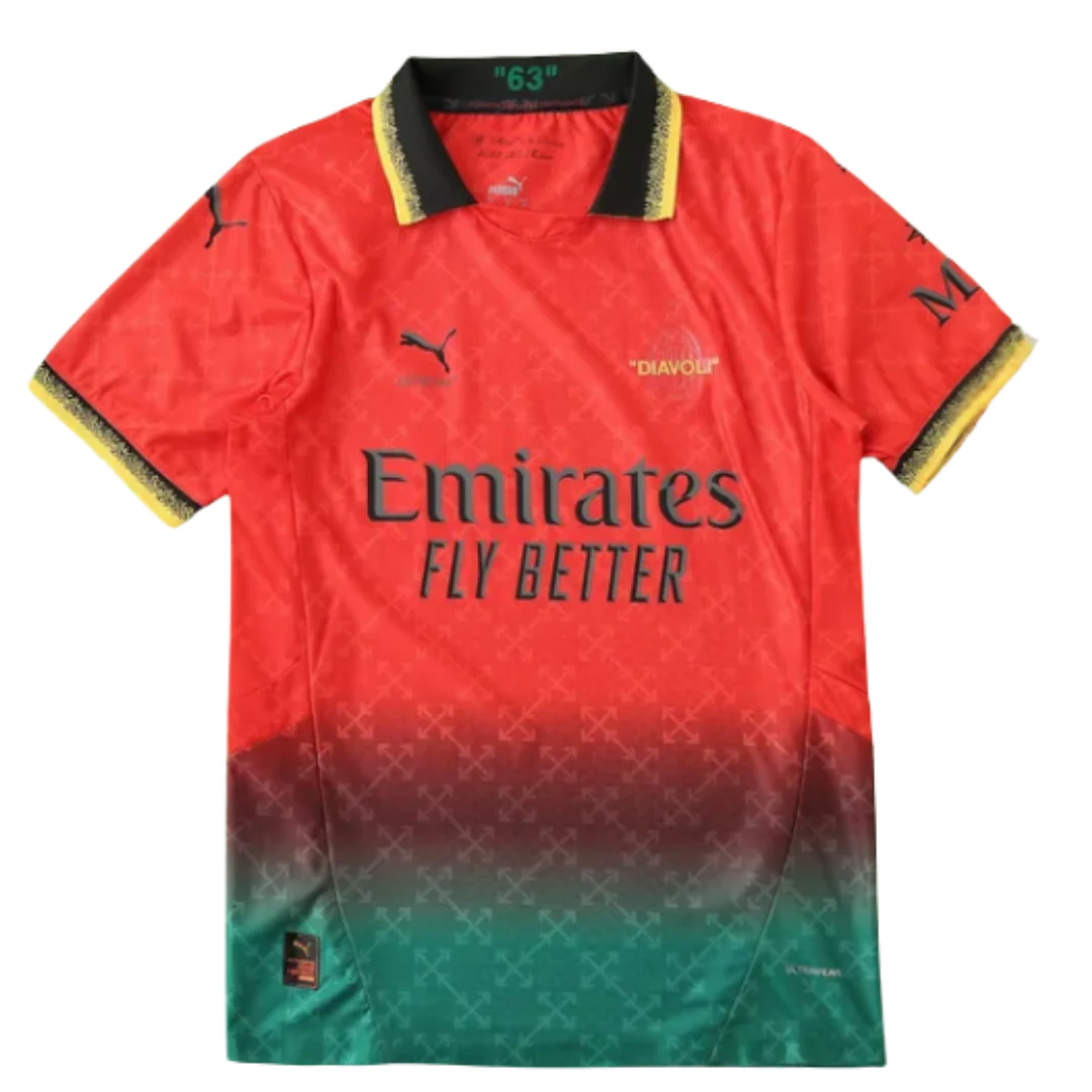AC Milan 24/25 Puma x Offwhite Jersey Red