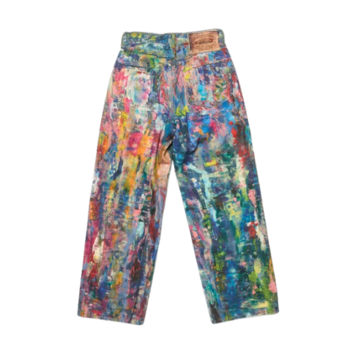 Acne Studios Painted Baggy Fit Jeans