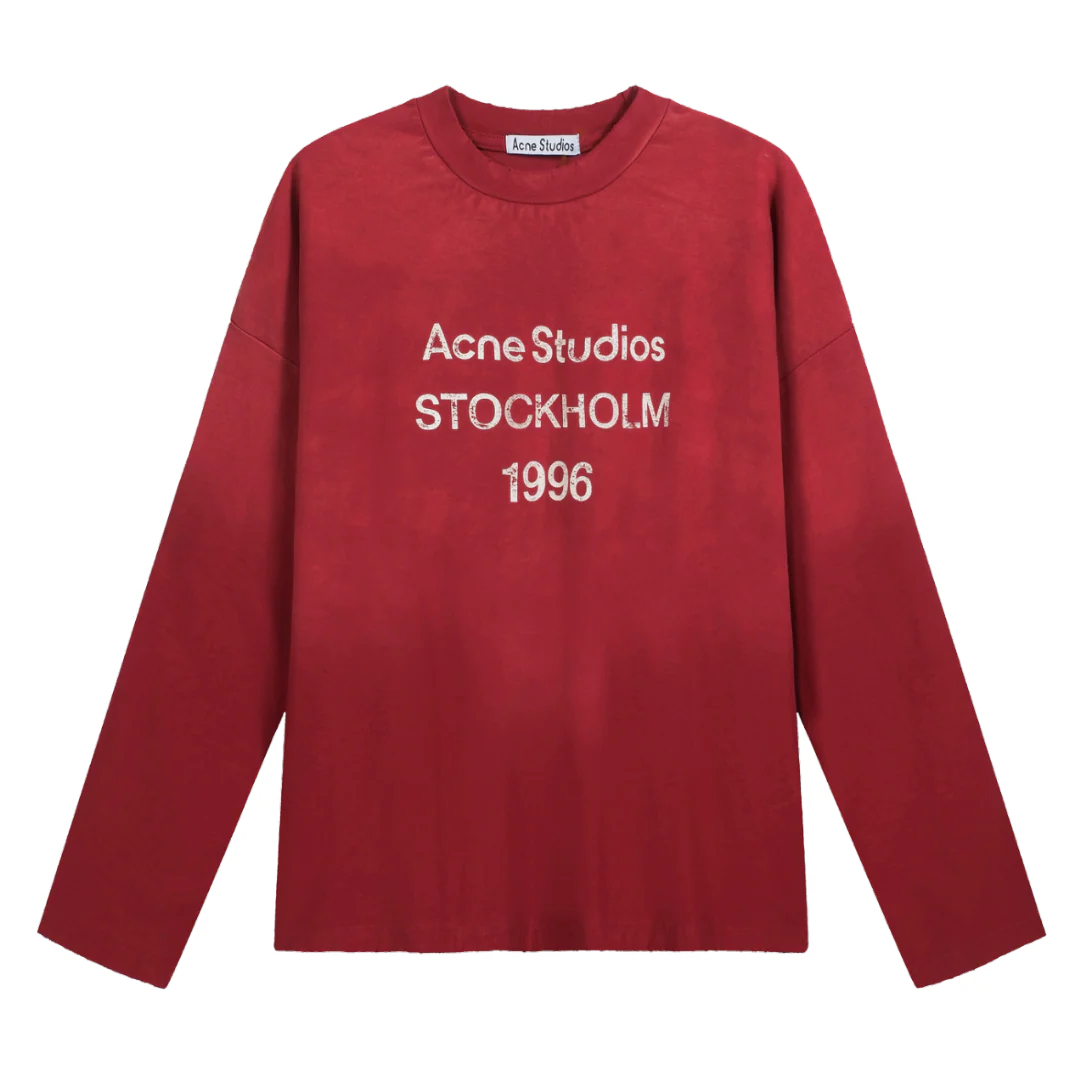 Acne Studios Stockholm 1996 Longsleeve Red