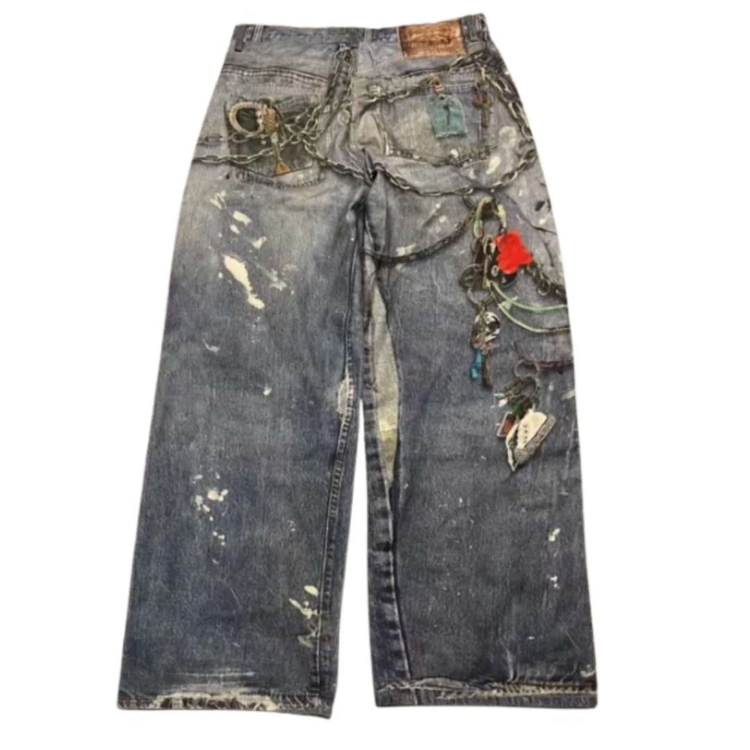 Acne Studios Trompe L'Oeil Keychain Jeans