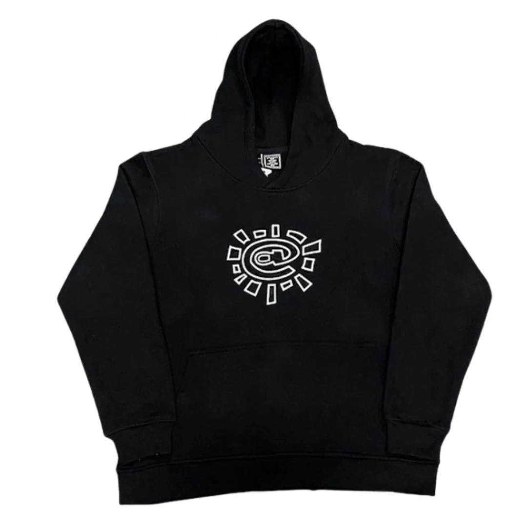 ADWYSD  @ Chest PrintHoodie Black