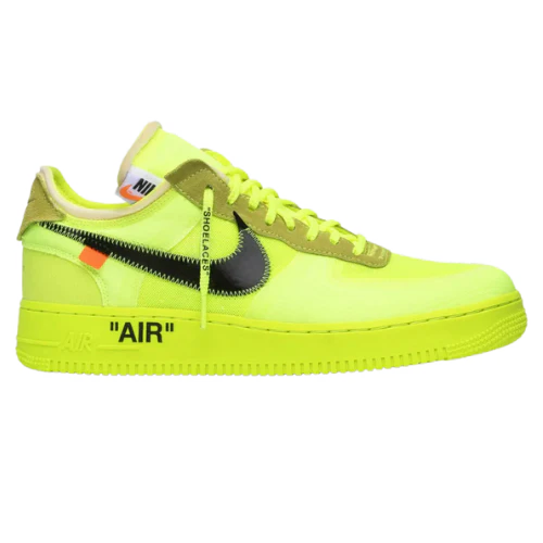 Air Force 1 Sneaker Off White Volt Neon