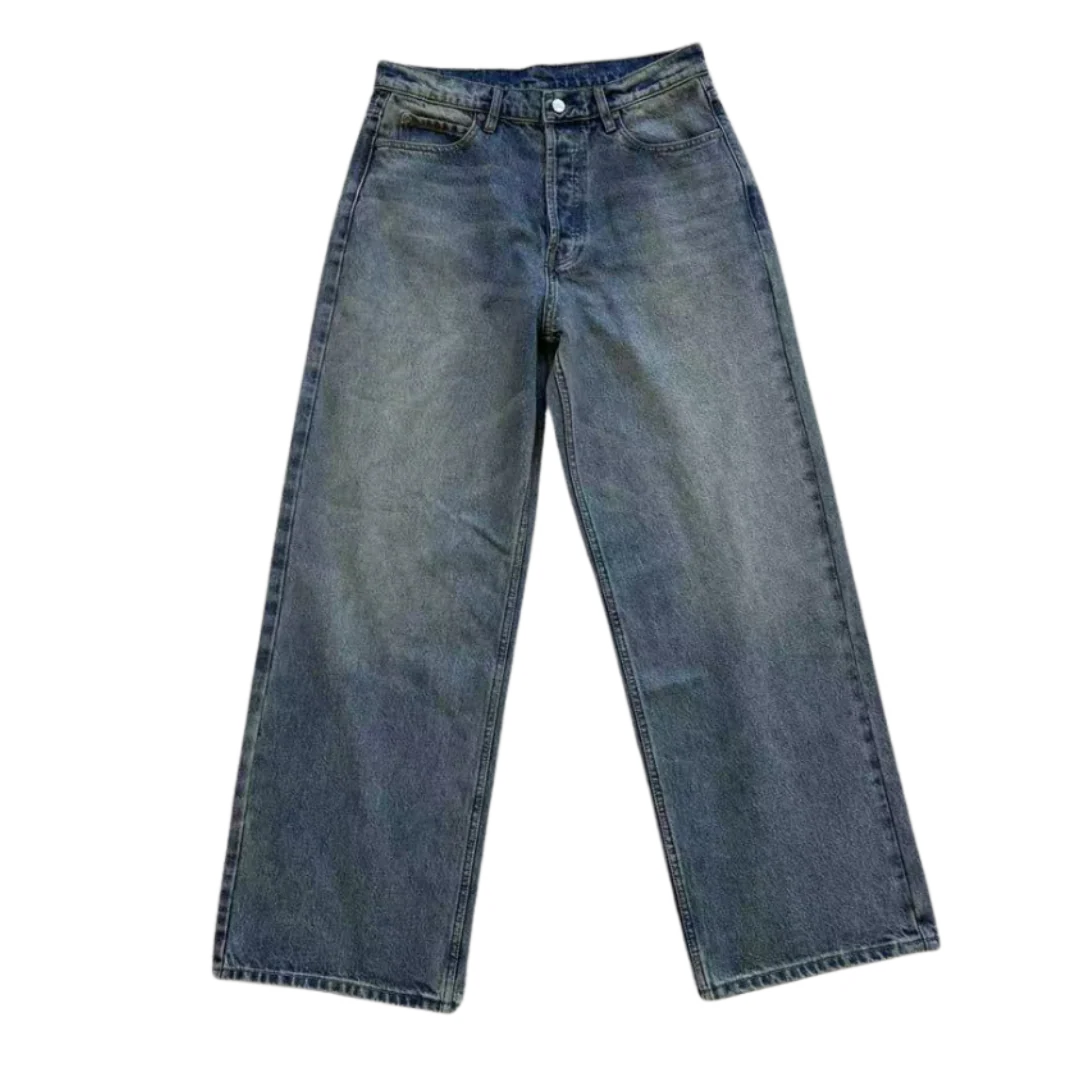 Akimbo Club 801 Baggy 5 Pocket Jeans Black
