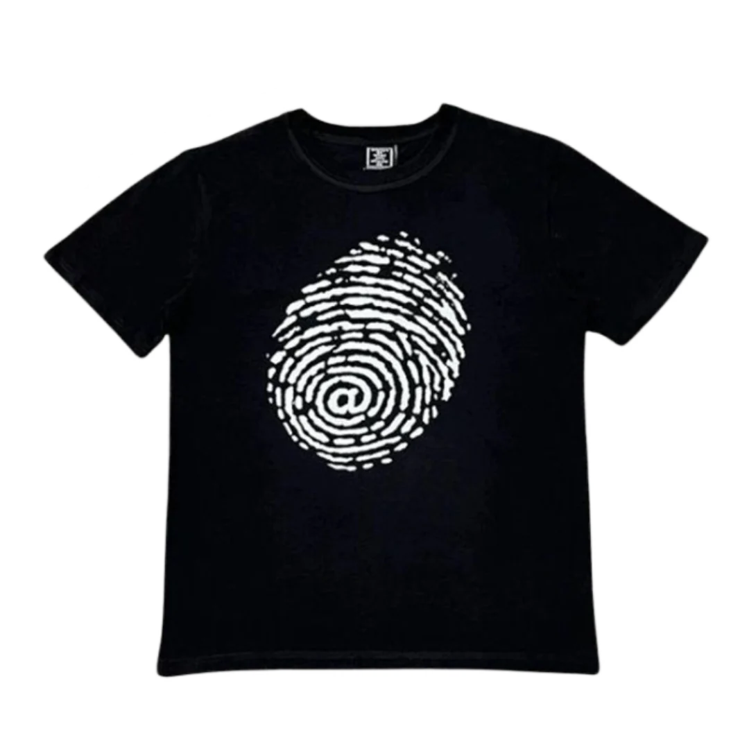 Always Do What You Should Big Fingerprint T-Shirt Black
