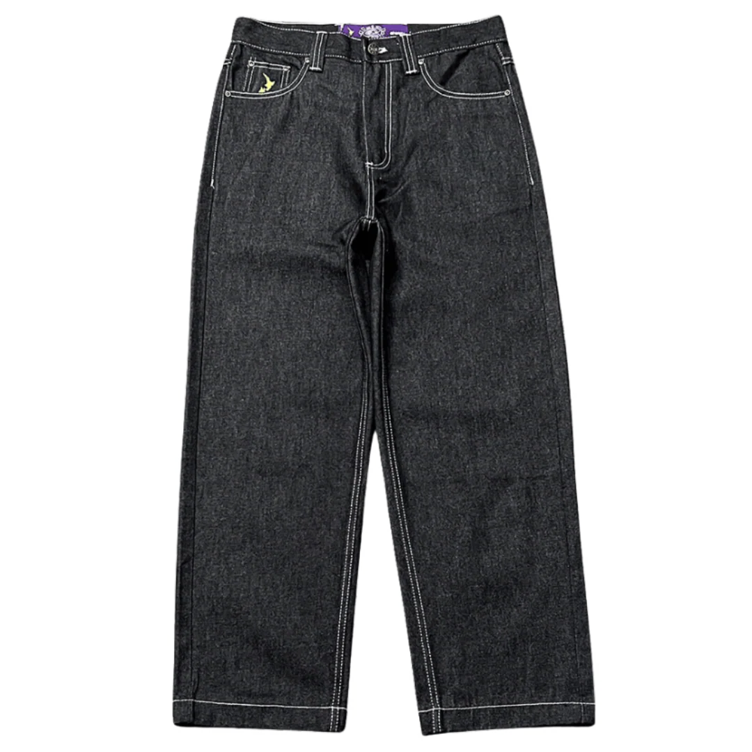Always Do What You Should Do Baggy Jeans Black