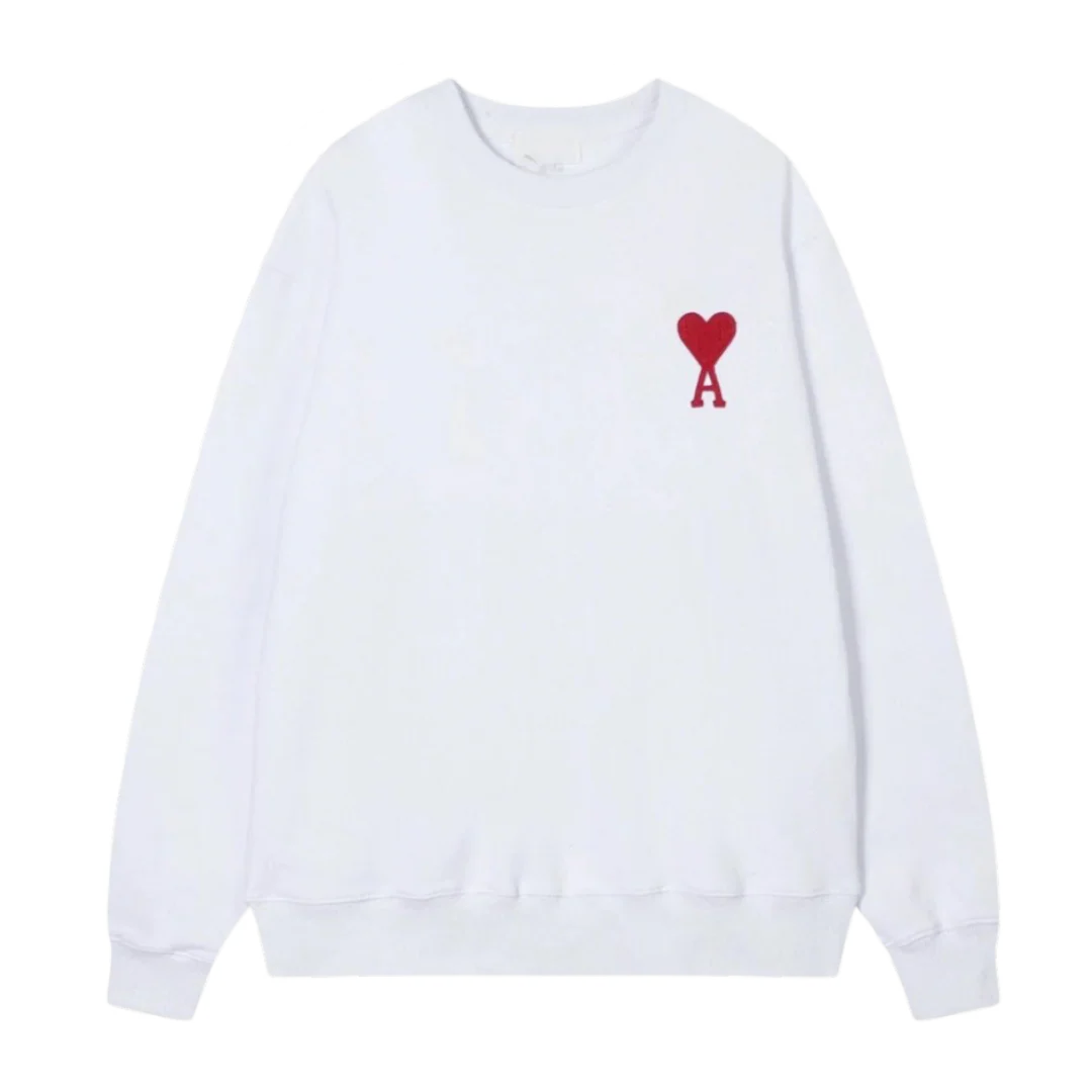 Ami Paris Basic Sweater White