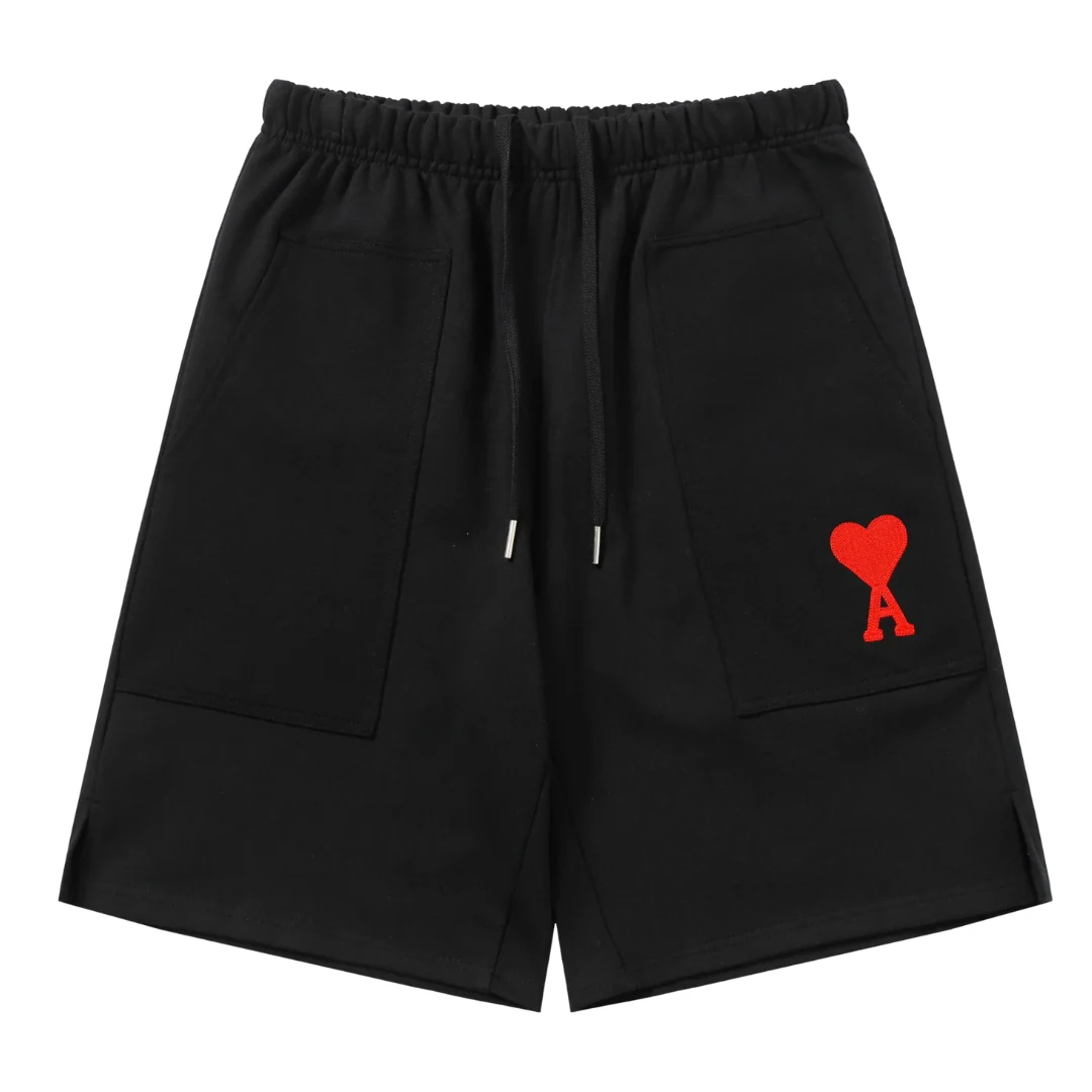 Ami Paris Big Pockets Shorts Black