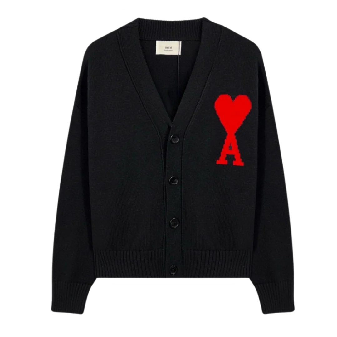 Ami Paris Cardigan Black