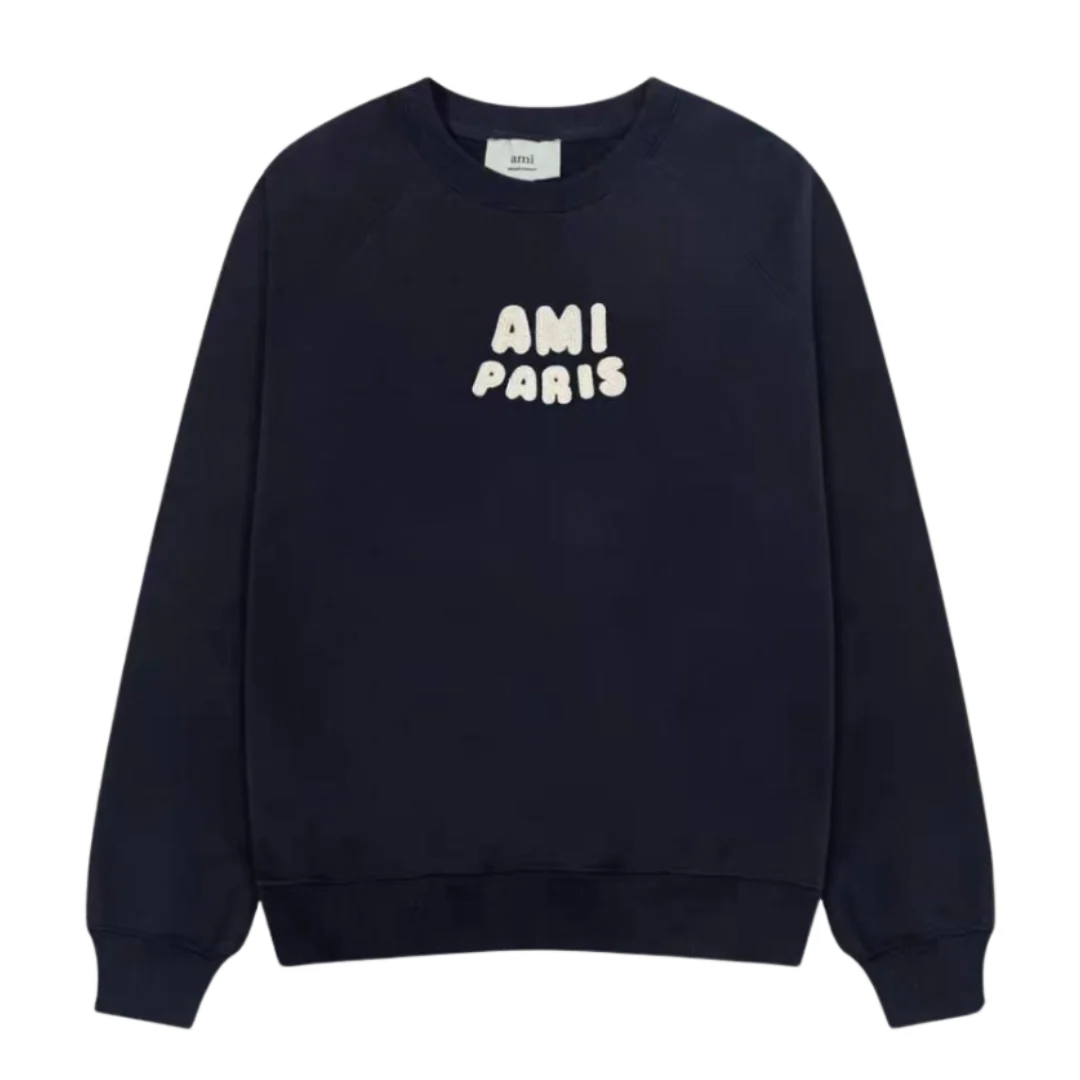 Ami Paris Chestprint Sweater Black