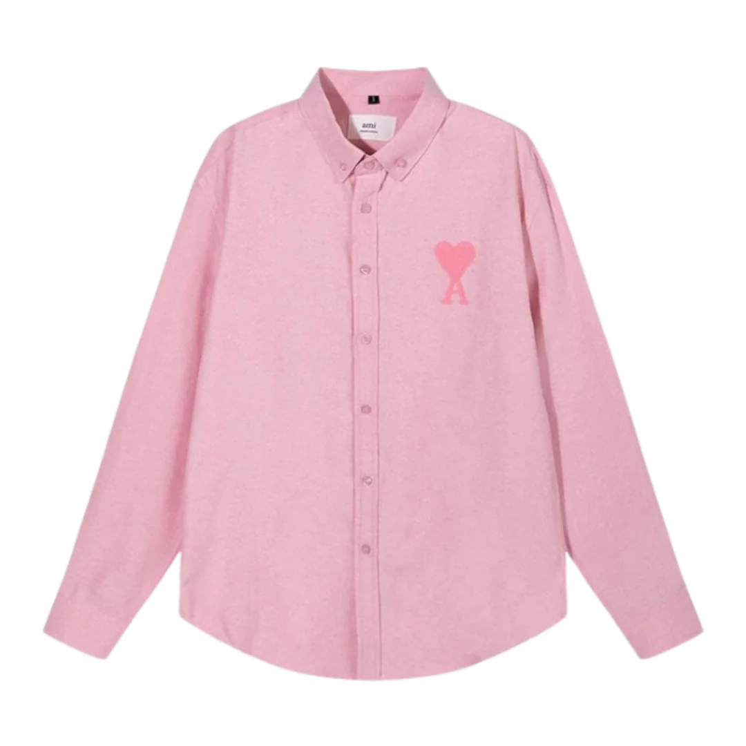 Ami Paris De Coeur Shirt Pink