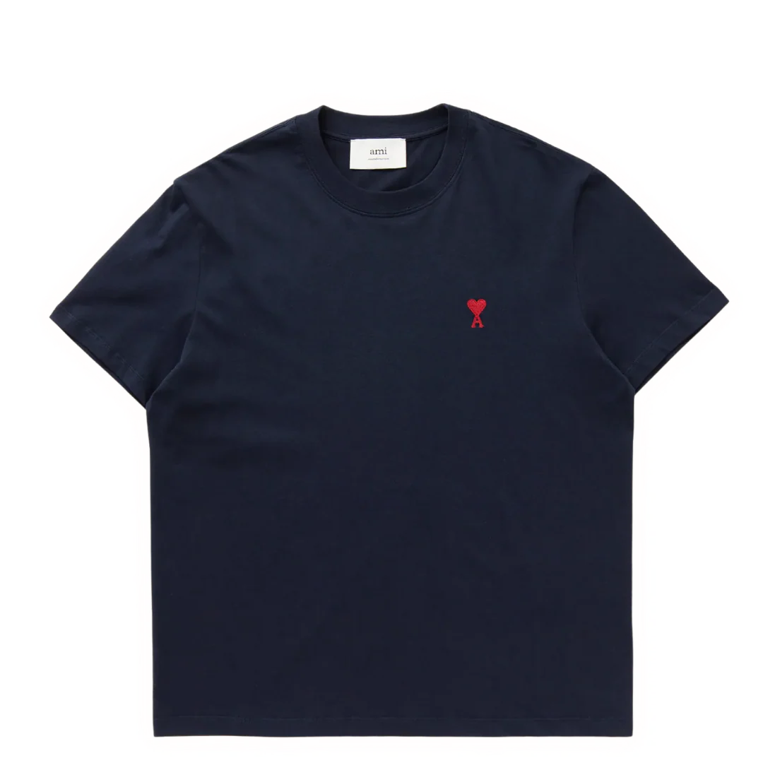 Ami Paris De Coeur T-Shirt Blue