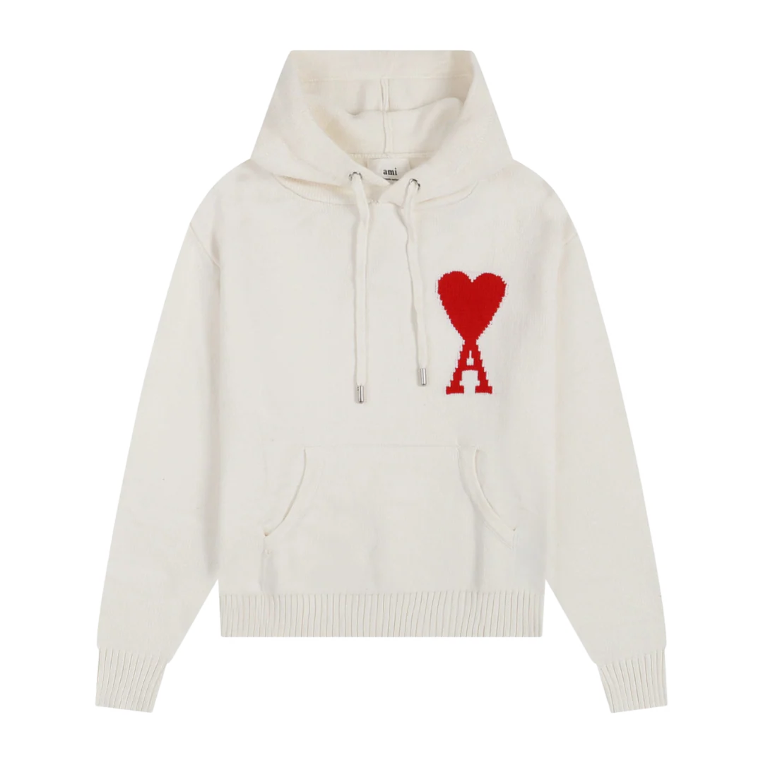 Ami Paris Hoodie White