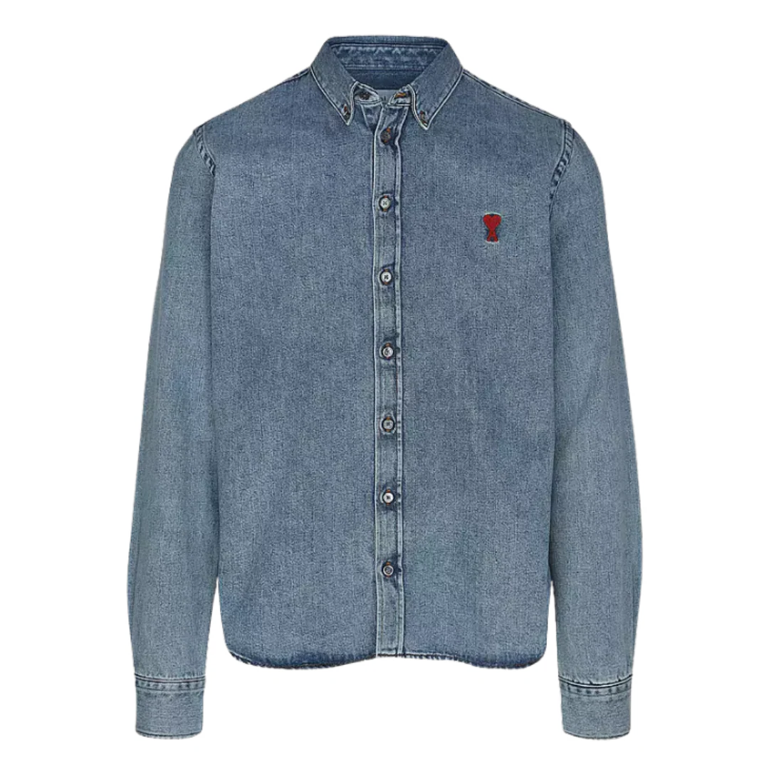 Ami Paris Jeans Shirt Blue