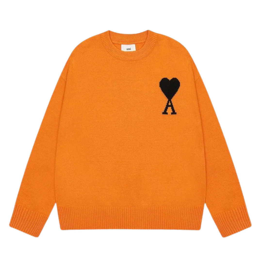 Ami Paris Knit Sweater Orange
