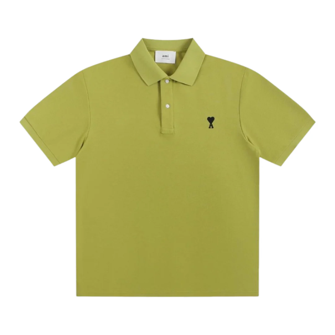 Ami Paris Polo Shirt Green