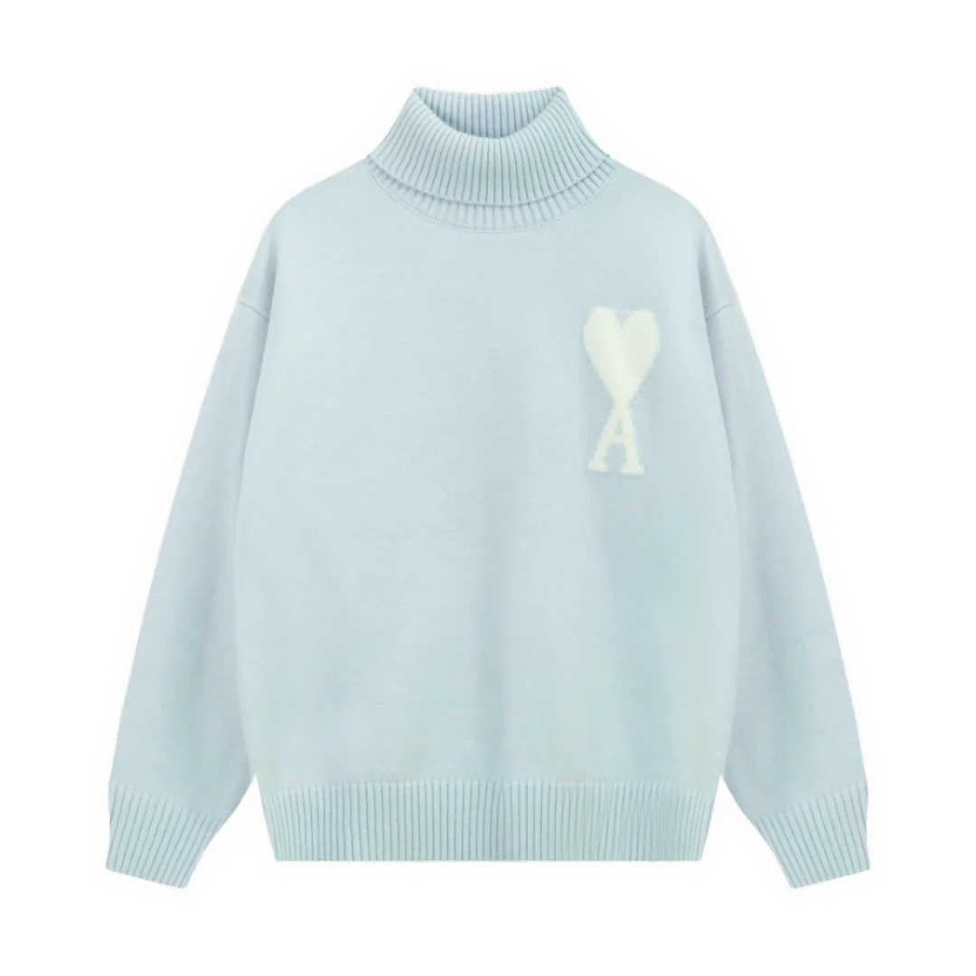 Ami Paris Sweater Baby Blue