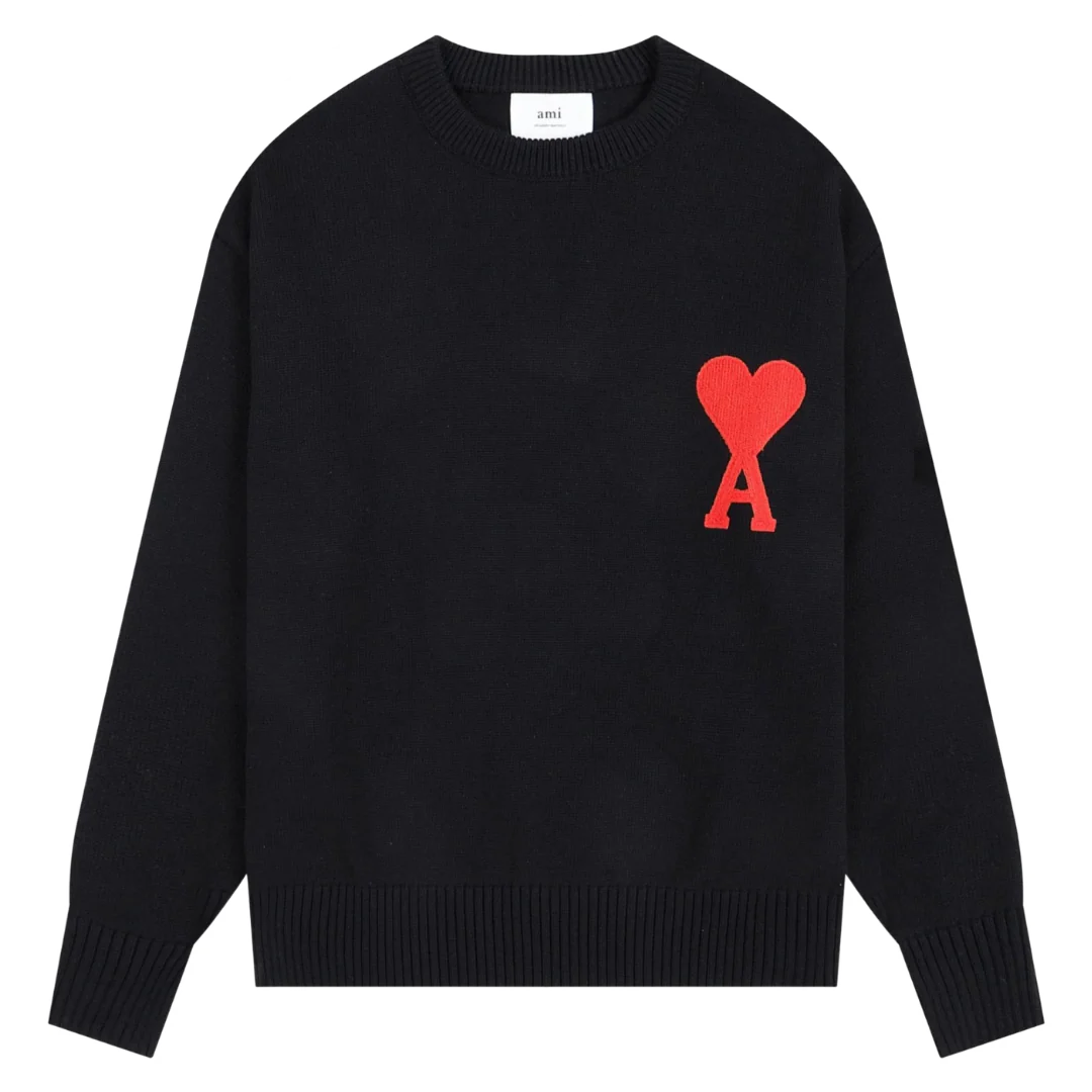 Ami Paris Sweater Black & Red