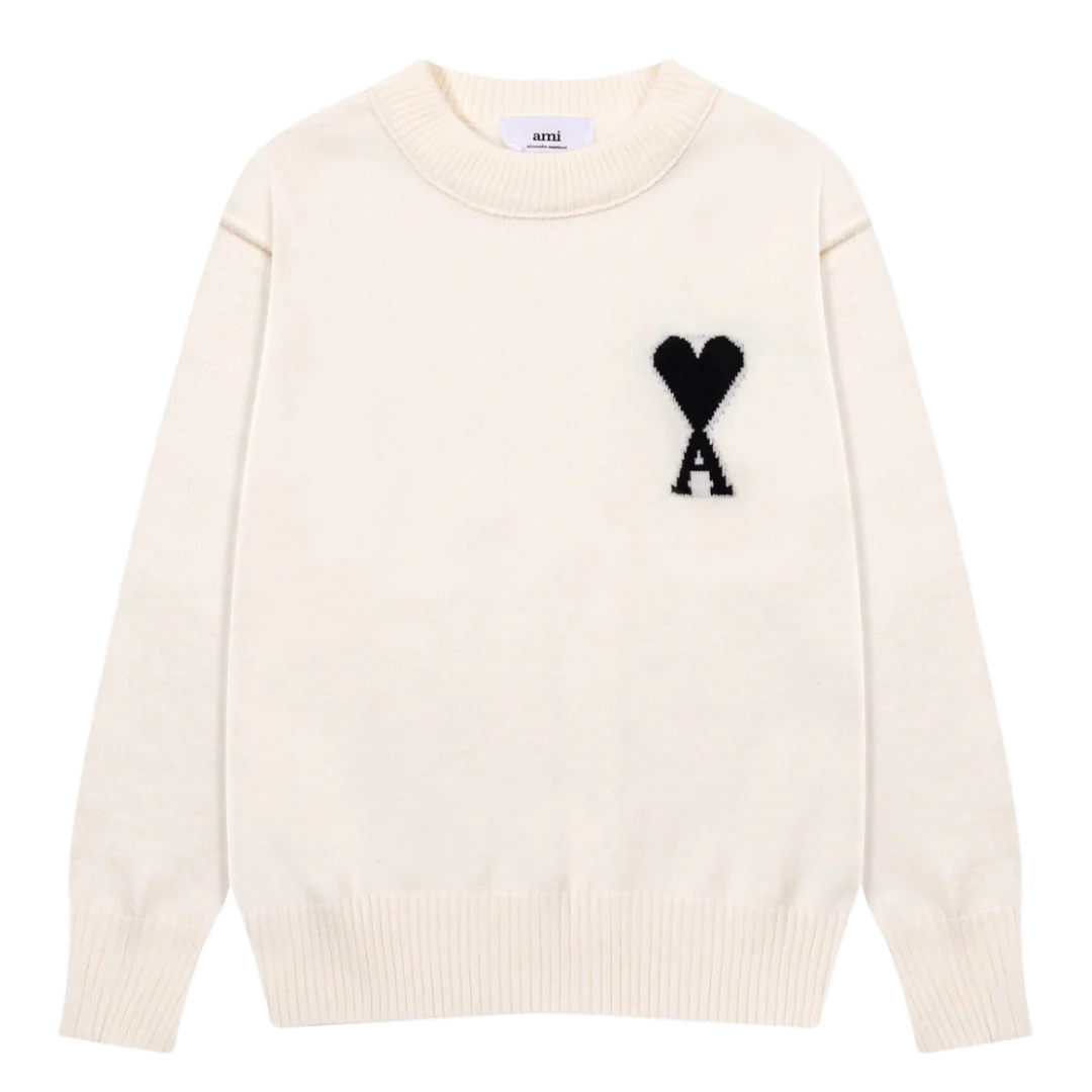 Ami Paris Sweater White & Black