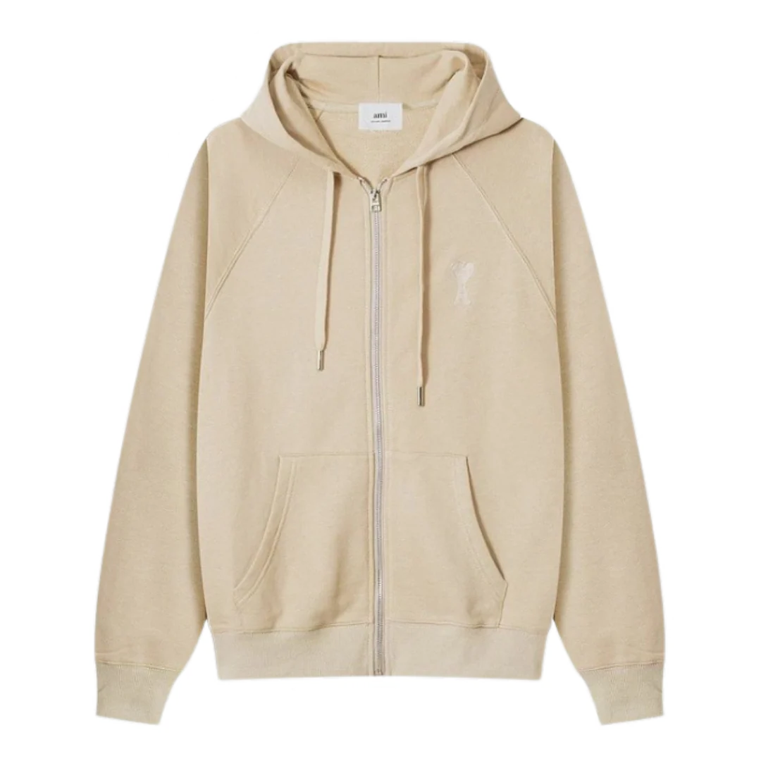 Ami Paris Zipper Beige