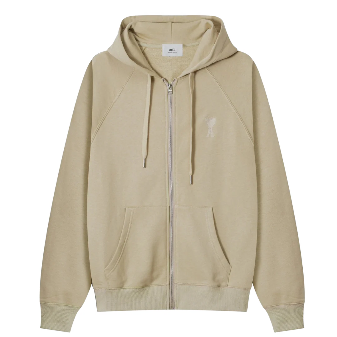 Ami Paris Zipper Beige