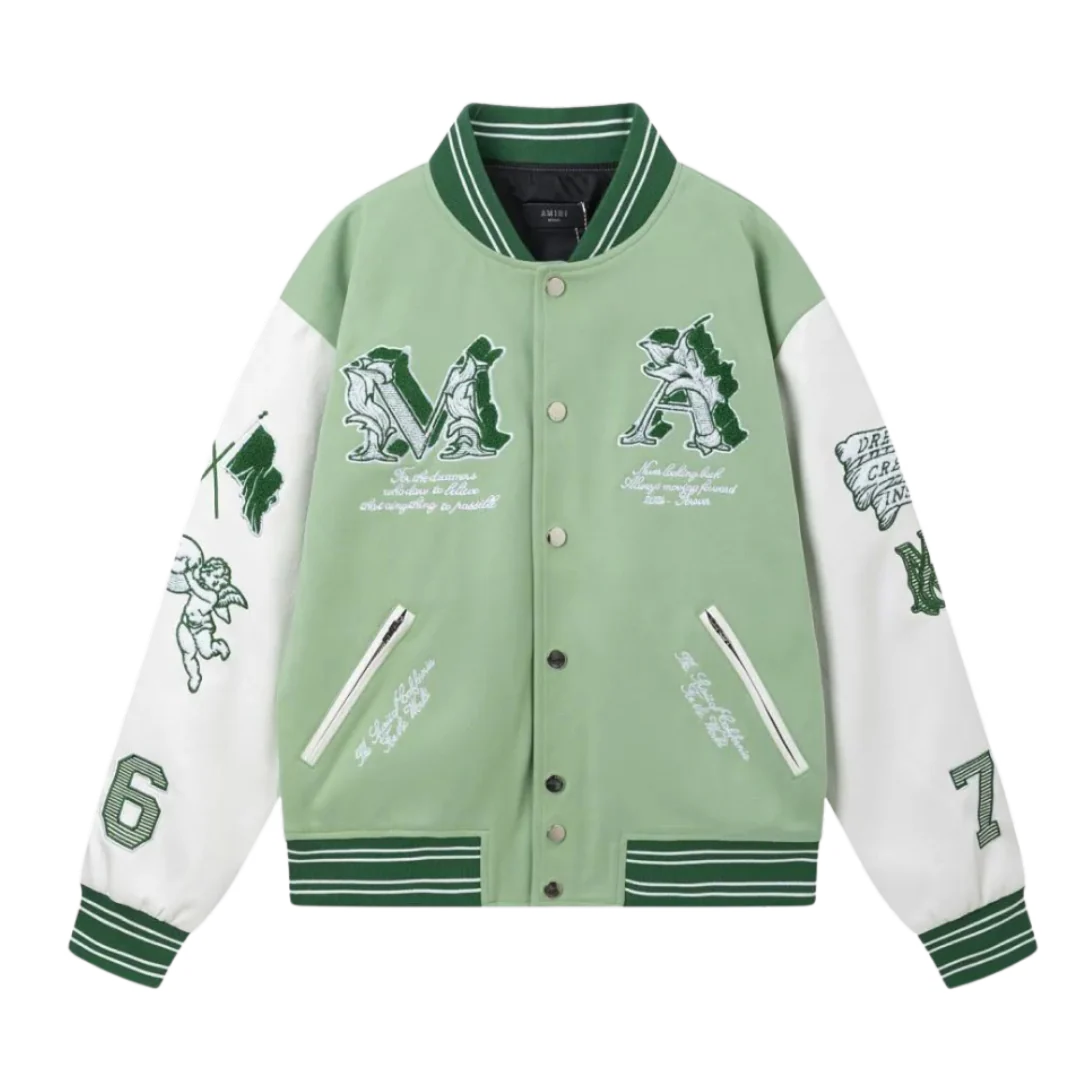 Amiri College Jacket Mint Green