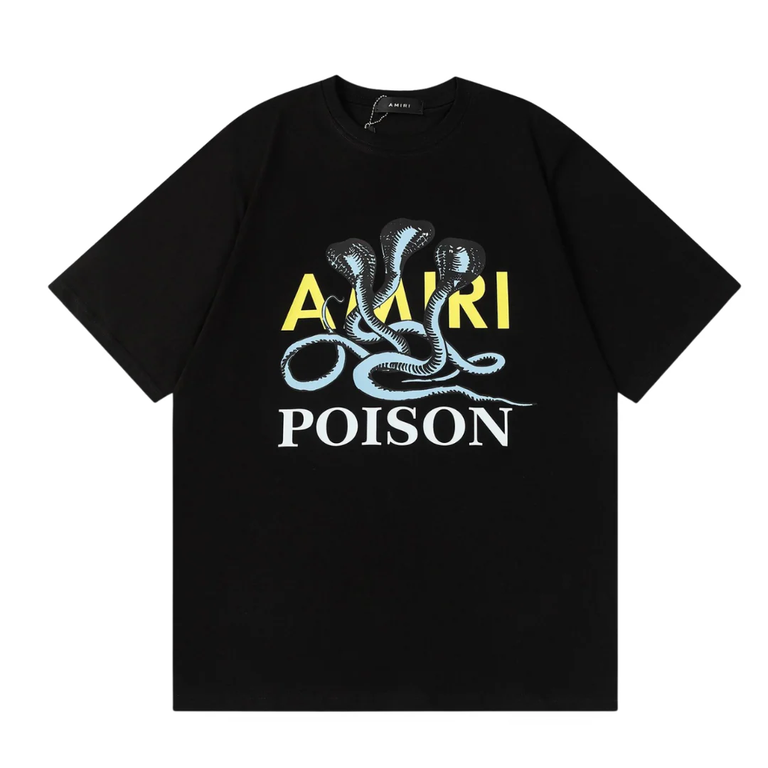 Amiri Snake Poison T-Shirt Black