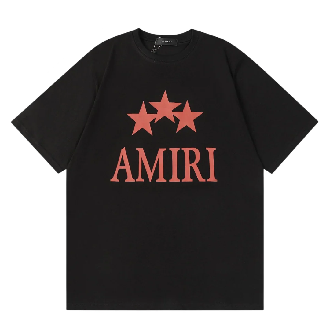 Amiri Three Stars T-Shirt Black