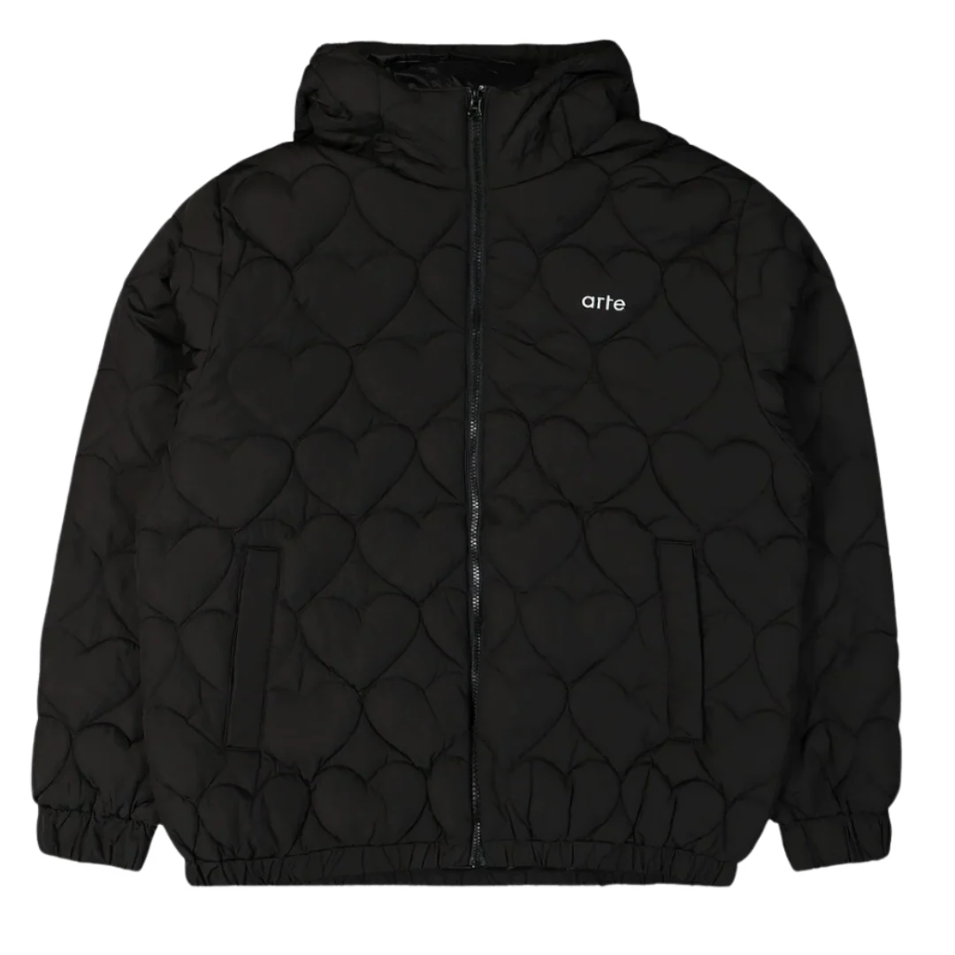 Arte Antwerp Heartpadded Puffer Jacket Black