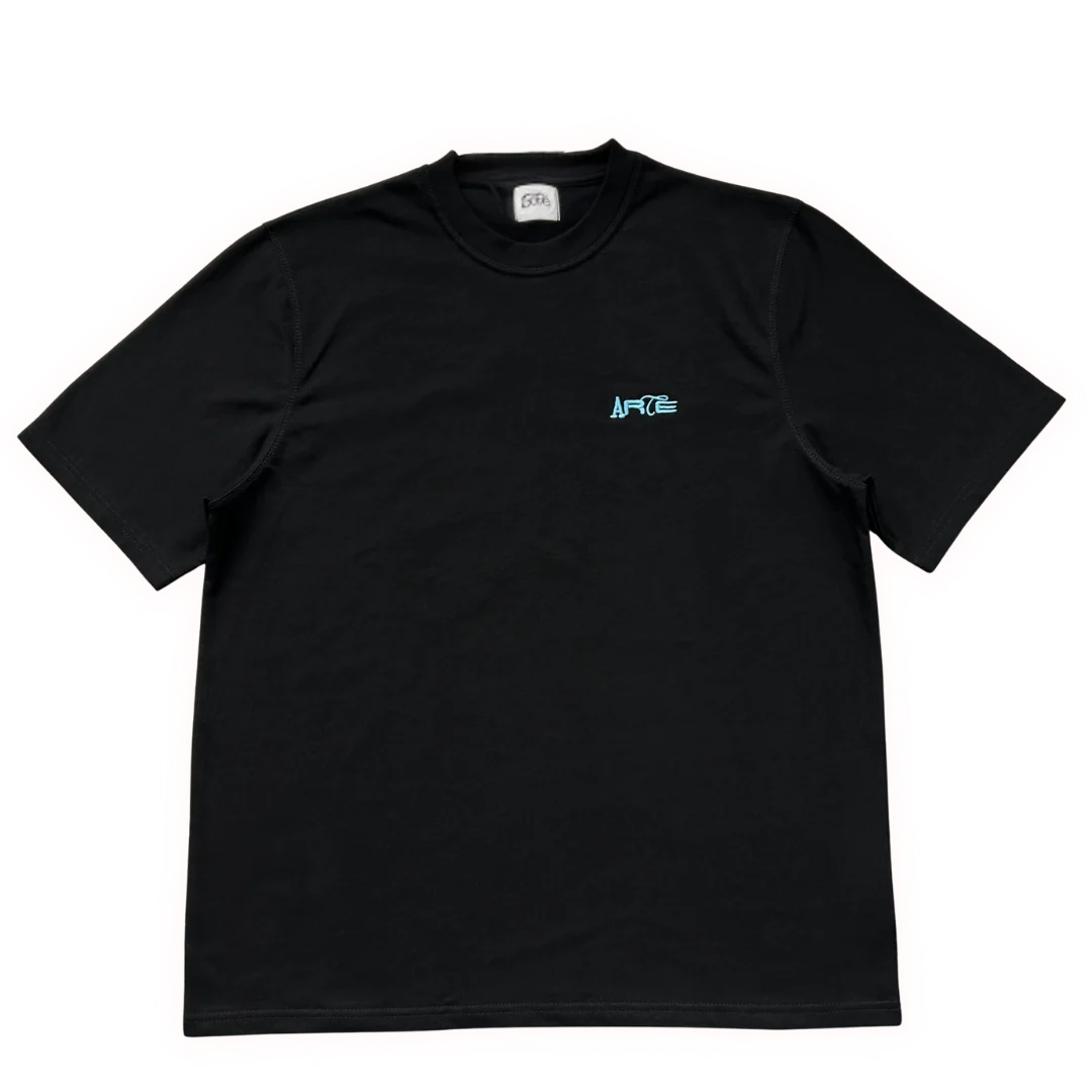 Arte Blue Print T-Shirt Black