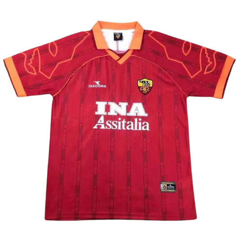 As Roma 99-00 Home Jersey