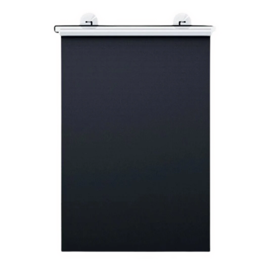 Automatic Retractable Sunshade Curtains Black