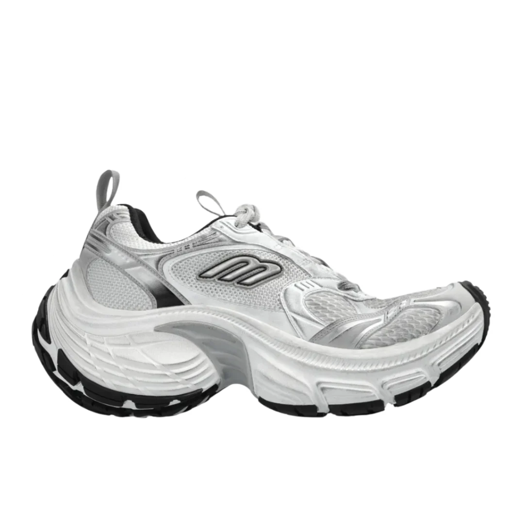 Balenciaga 10 XL Sneaker White Silver