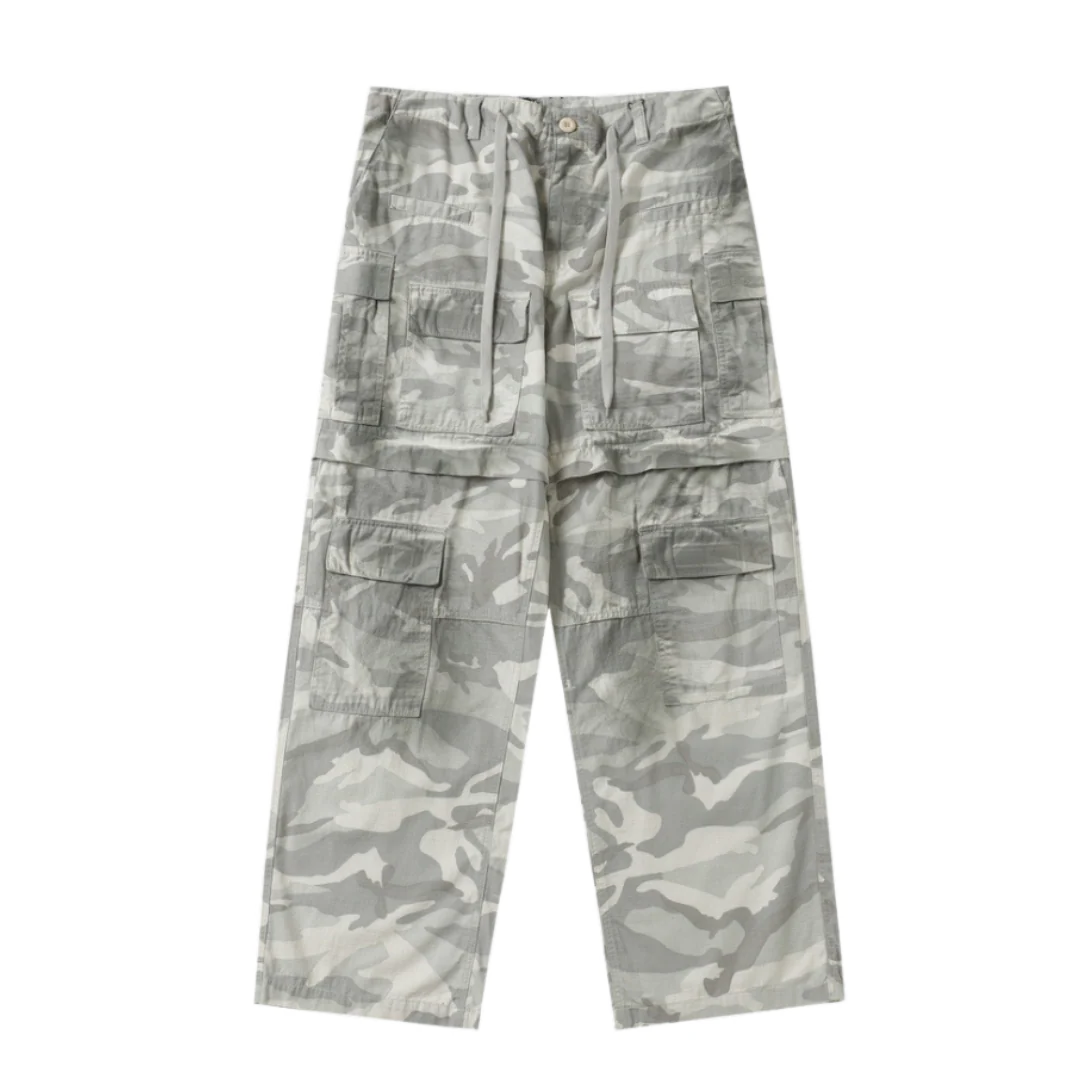Balenciaga Baggy Cargo Pants Grey Camouflage