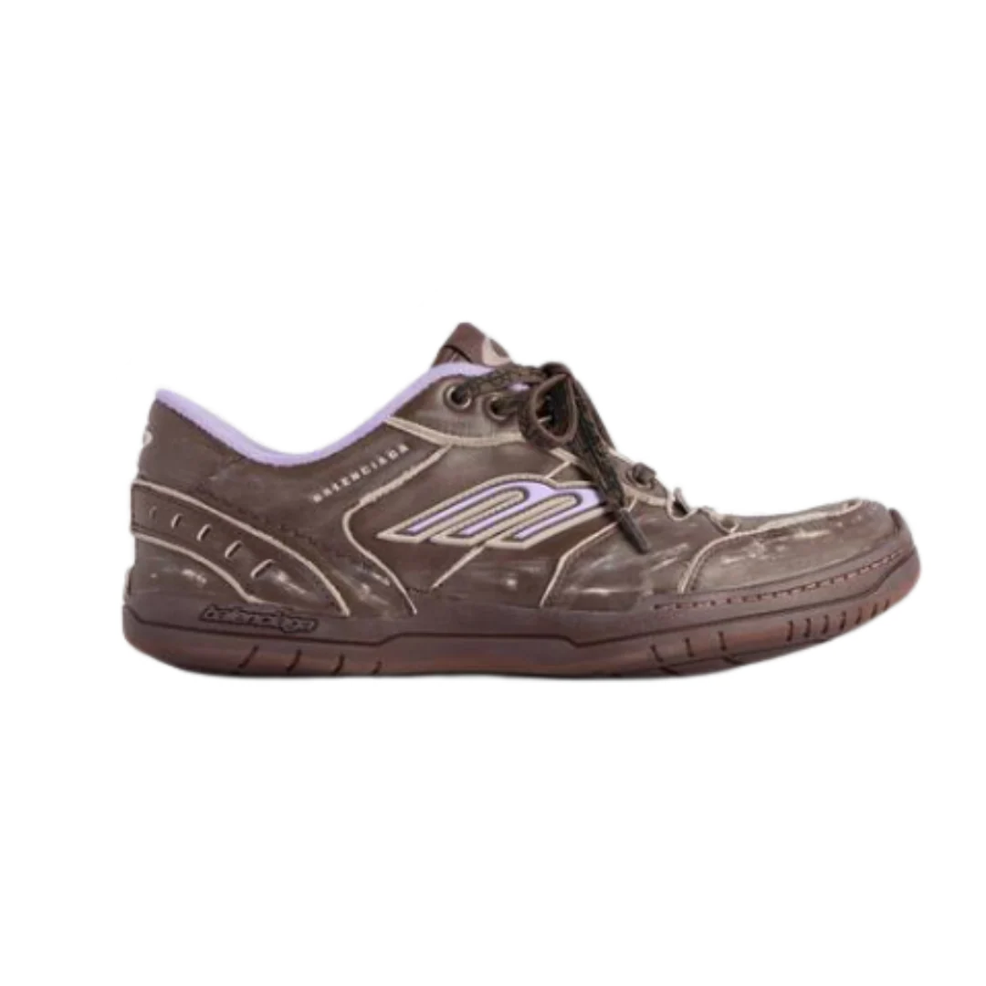 Balenciaga Hamptons Medium Brown Purple