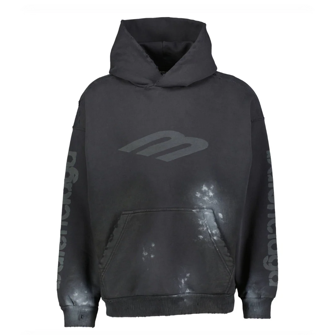 Balenciaga Hoodie 3b Black