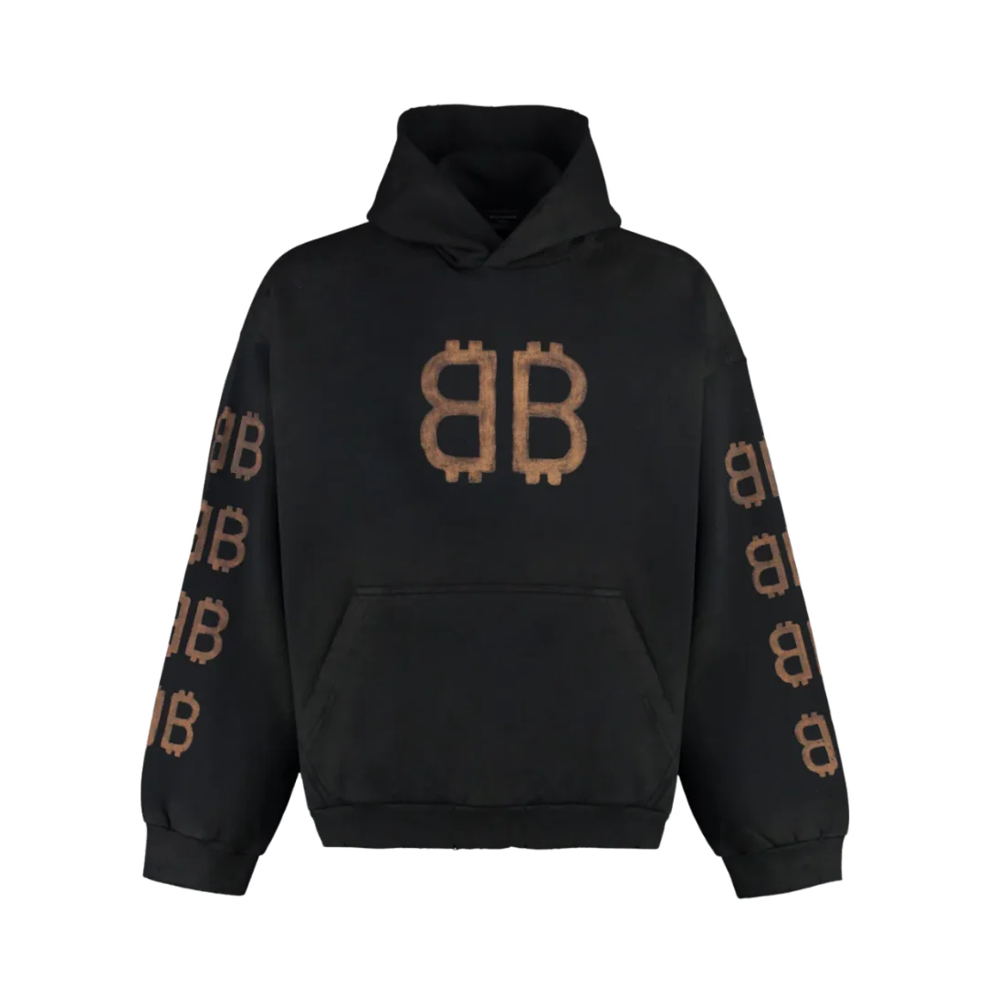 Balenciaga Hoodie Black Brown