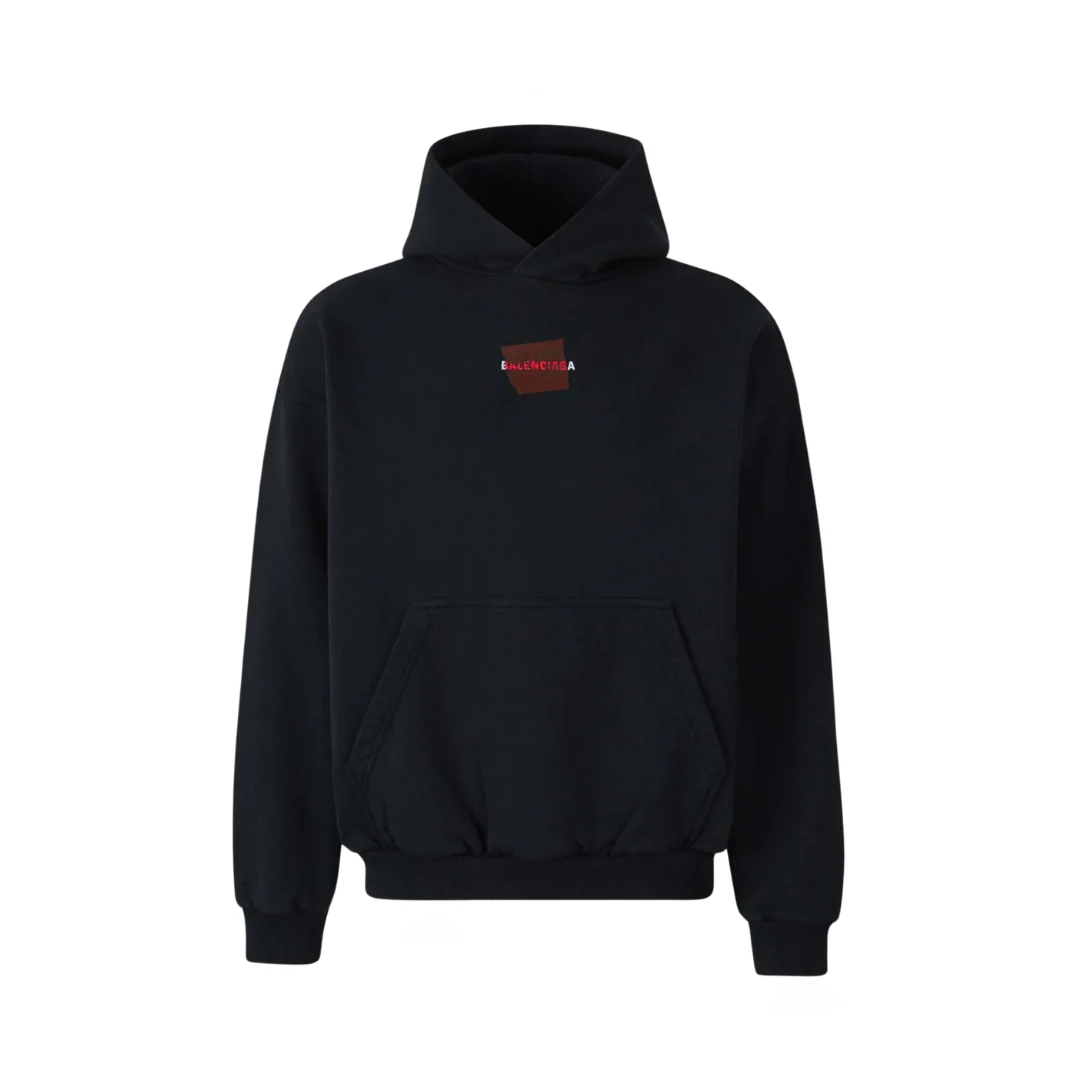Balenciaga Hoodie Black Red