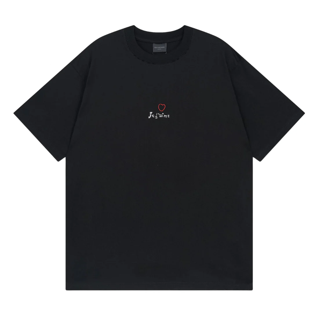 Balenciaga Je t'aime T-Shirt Black