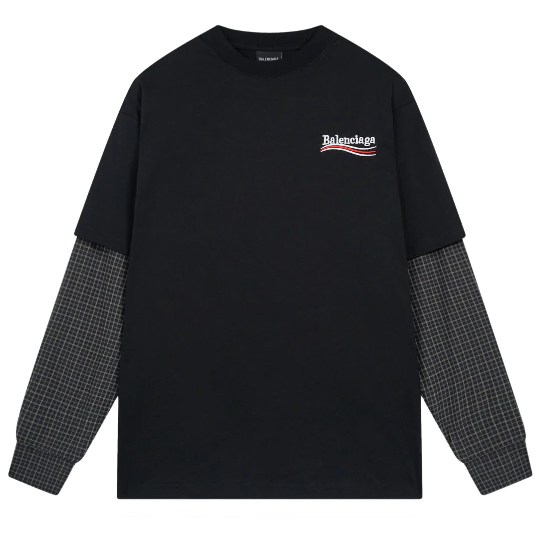Balenciaga Political Campaign Layered Shirt Black