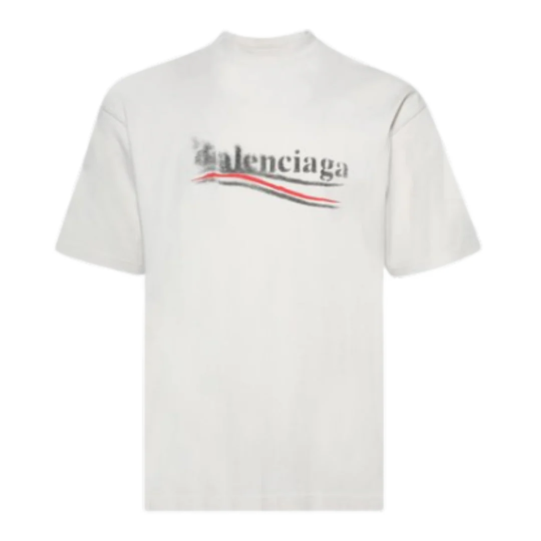 Balenciaga Political Stencil T-Shirt White