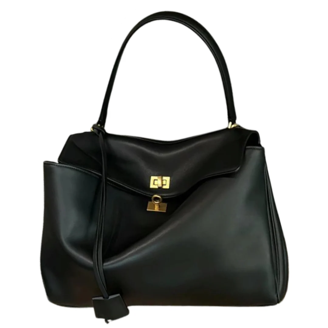Balenciaga Rodeo Leather Bag Black