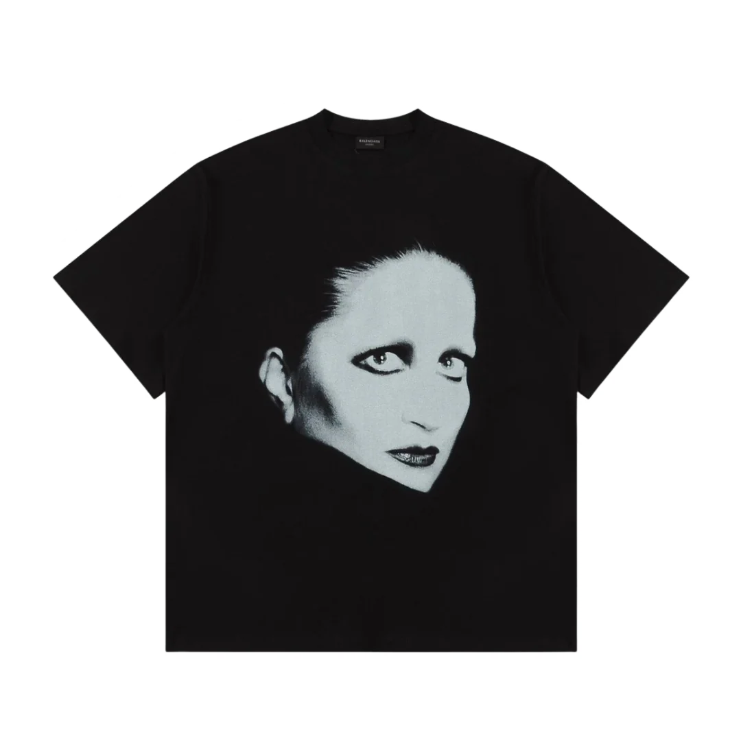 Balenciaga Scary Lady T-Shirt Black