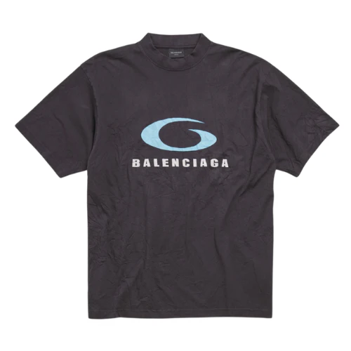 Balenciaga T-Shirt Washed Grey