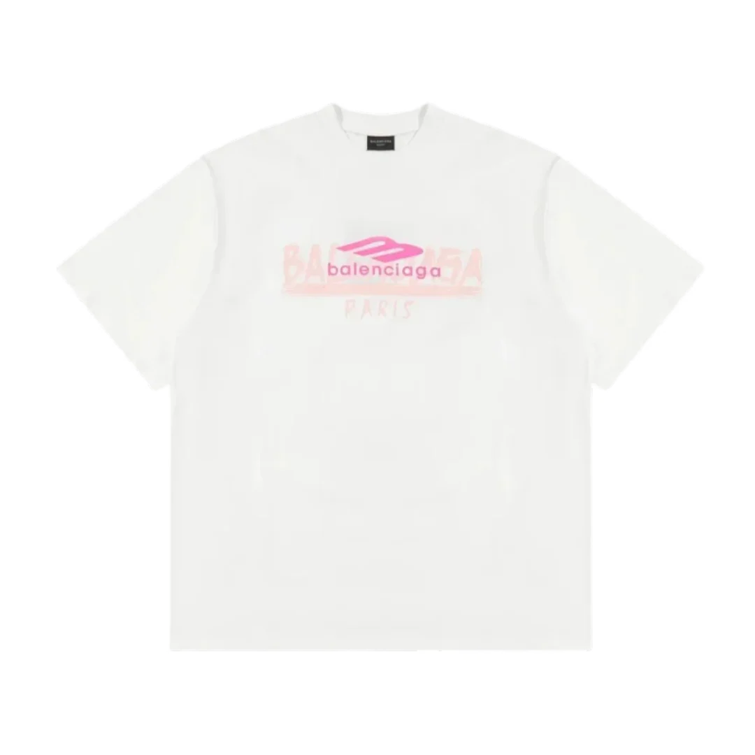 Balenciaga T-Shirt White & Pink