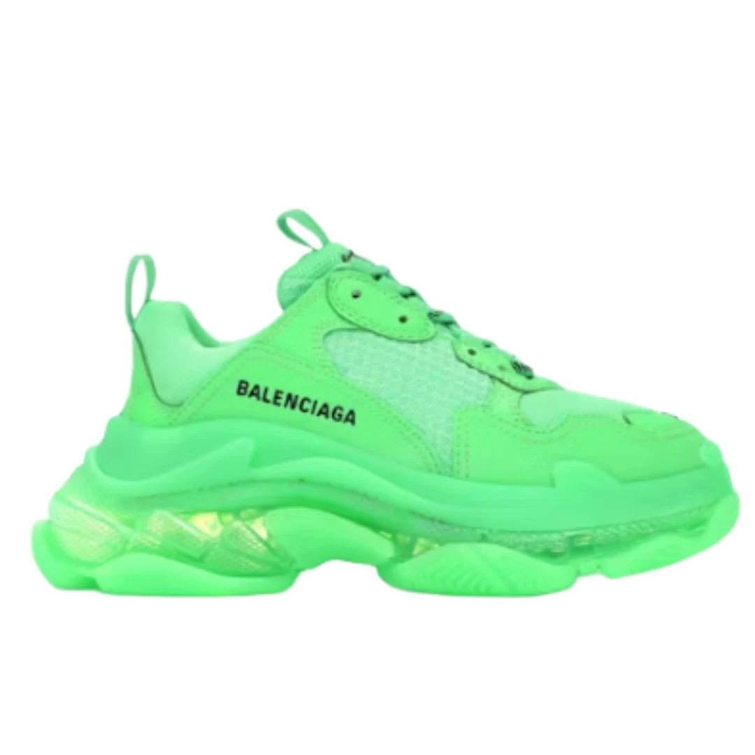 Balenciaga Triple S Sneaker Neon Green Clear Sole