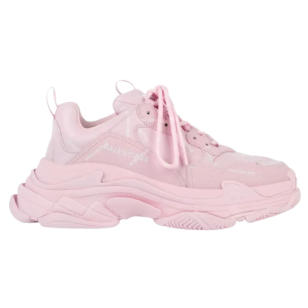 Balenciaga Triple S Sneaker Pink All Over Logo