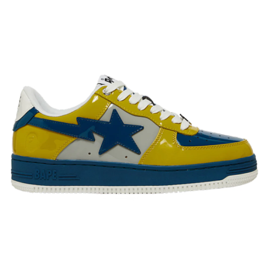 Bape Bapesta Low Blue & Yellow