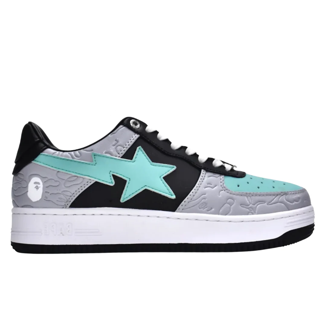 Bape Bapesta Low Green & Grey
